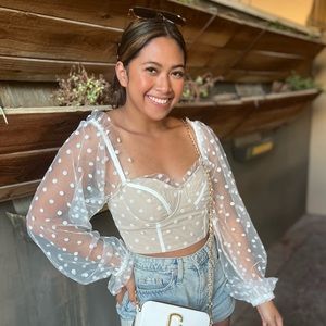 Malibu sunset top - white